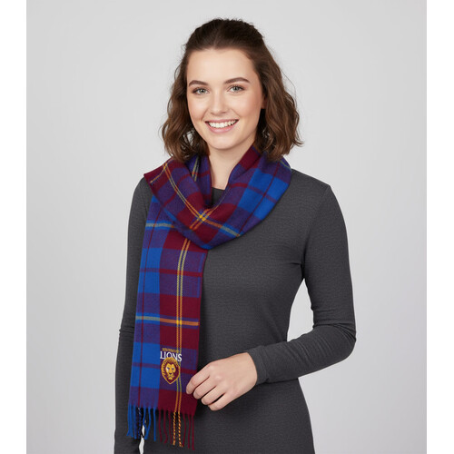 Brisbane Lions Tartan Scarf