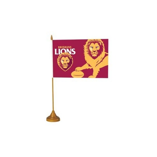 Brisbane Lions Desk Flag Show Your Support