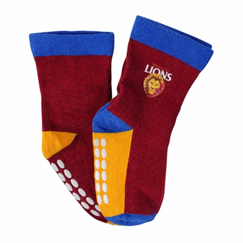 Brisbane Lions Baby Socks 2 Pack