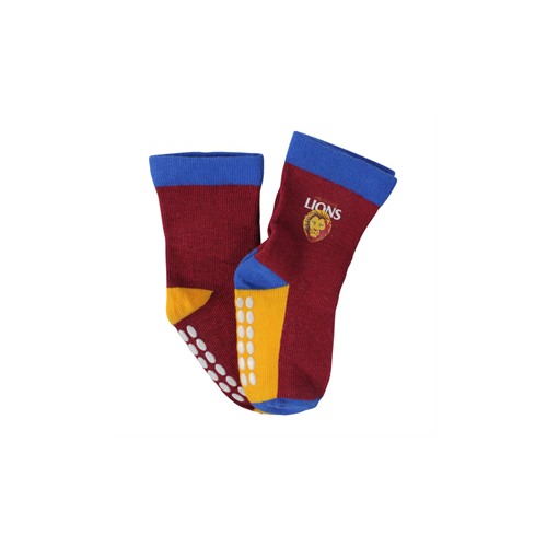 Brisbane Lions Baby Socks 2 Pack