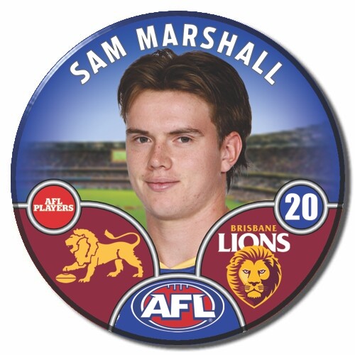 Brisbane Lions 2025 Player Pin Badge - MARSHALL