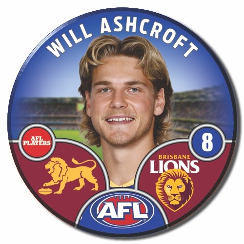 Brisbane Lions 2025 Player Pin Badge - ASHCROFT, W
