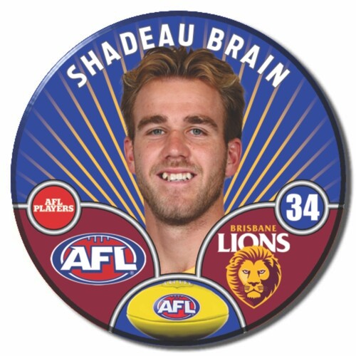 Brisbane Lions 2026 Player Pin Badge - BRAIN