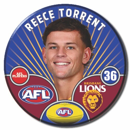Brisbane Lions 2026 Player Pin Badge - TORRENT