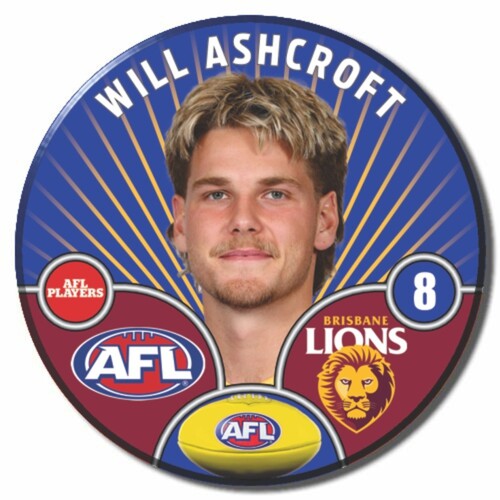 Brisbane Lions 2026 Player Pin Badge - ASHCROFT, W