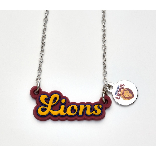 Brisbane Lions Script Necklace