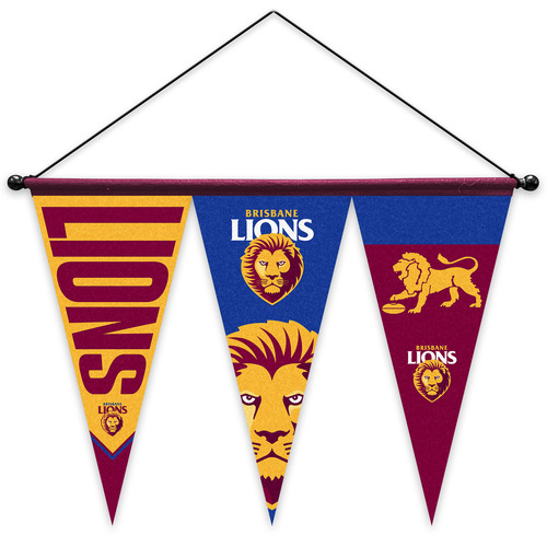 Brisbane Lions Set of 3 Pennants