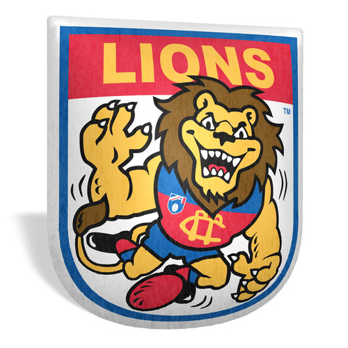 Brisbane Lions Retro Mascot Cushion