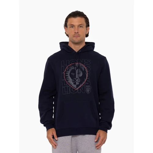 Brisbane Lions Mens Two-Tone Logo Hood