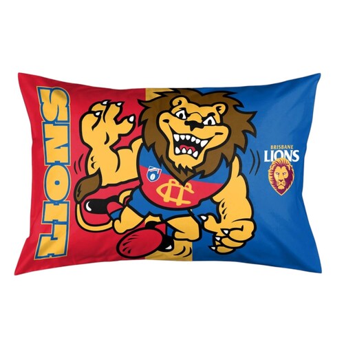 Brisbane Lions Mascot Pillow Case