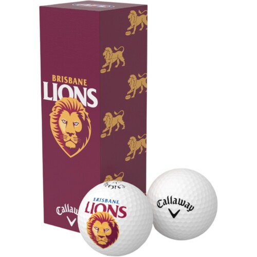Brisbane Lions Golf Balls 3-Pack