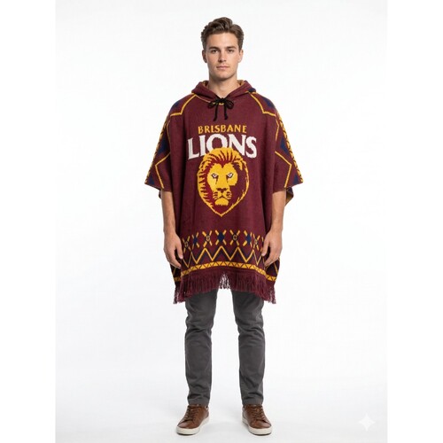 Brisbane Lions Dakota Knitted Poncho