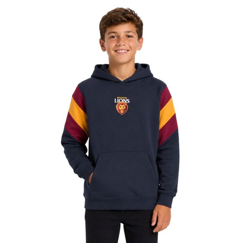 Brisbane Lions Youths Boxy Fit Hoodie 