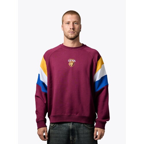 Brisbane Lions Unisex Splice Crew 