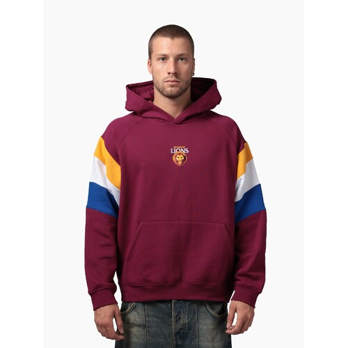 Brisbane Lions Unisex Box Fit Fleece Hood 