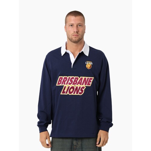 Brisbane Lions Unisex Long Sleeve Polo 