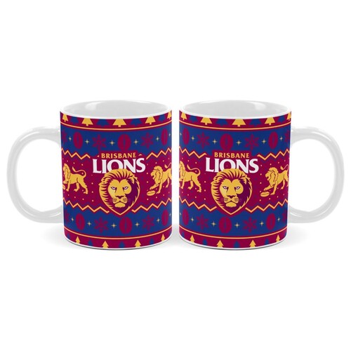 Brisbane Lions Christmas Coffee Mug