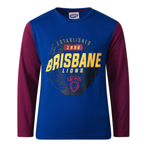 Brisbane Lions Youths Long Sleeve T-Shirt