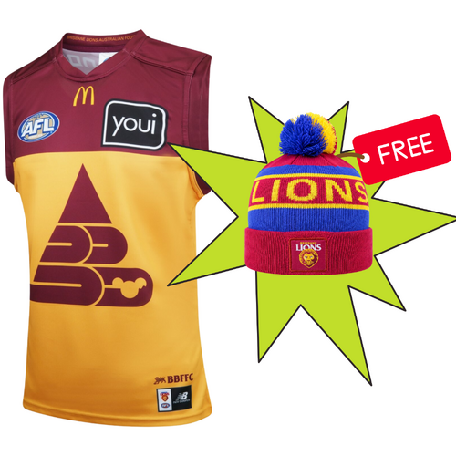 Brisbane Lions Youths Clash Guernsey + Free Beanie