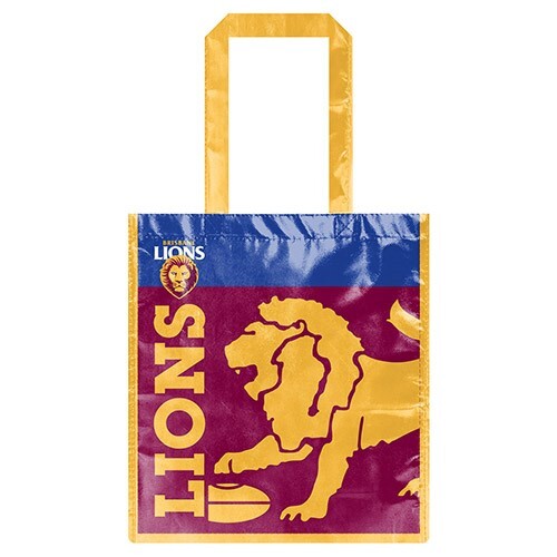 Brisbane Lions Laminated Shopping Bag