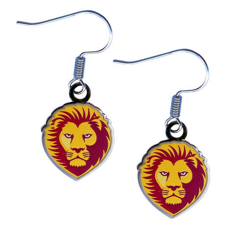Brisbane Lions Colour Logo Earrings