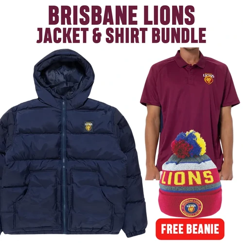 Brisbane Lions Jacket & Polo Combo