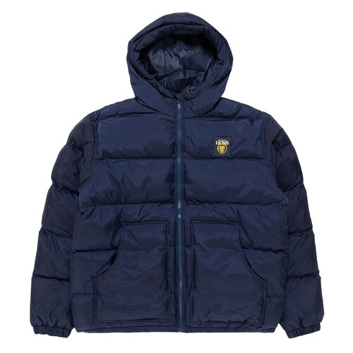Brisbane Lions Mens Hooded Puffa Jacket