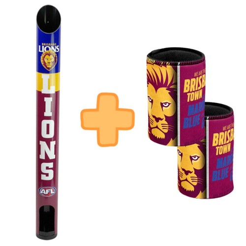 Brisbane Lions Stubby Holder Dispenser Bonus Pack