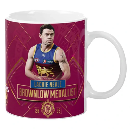 Brisbane Lions Lachie Neale 2023 Brownlow Coffee Mug