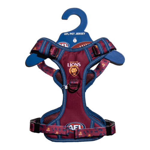 Brisbane Lions Dog Harness