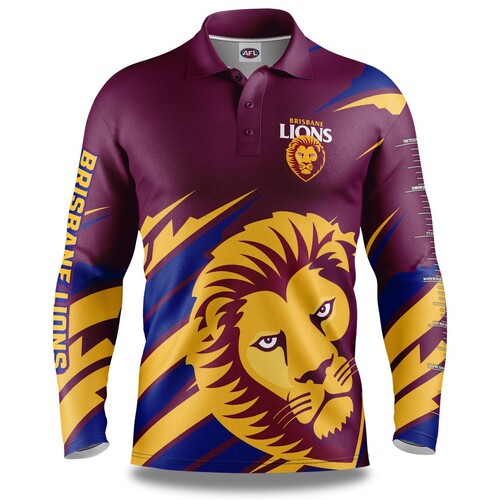 Brisbane Lions Ignition Adults Fishing Shirt