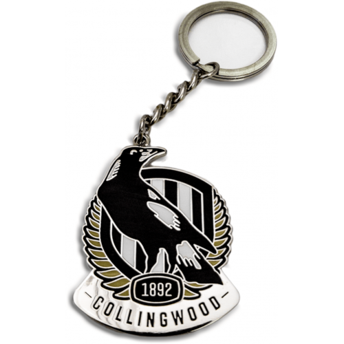 Collingwood Magpies Logo Metal Keyring
