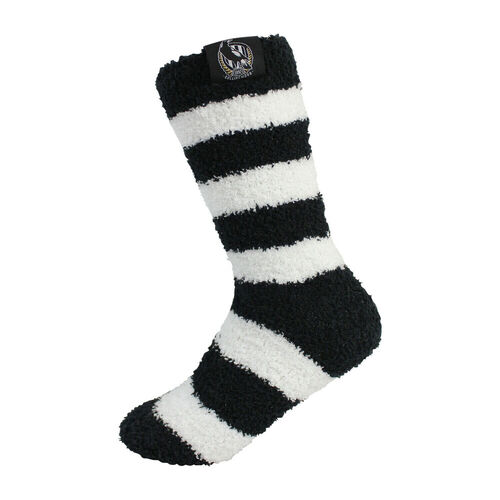 Collingwood Magpies Fluffy Bed Socks