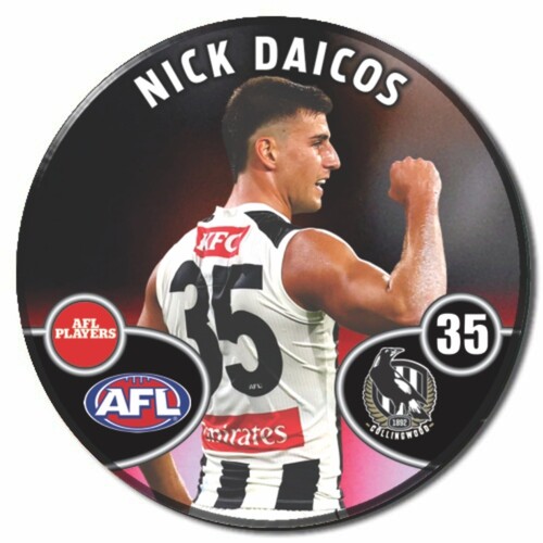Collingwood Magpies 2026 Player Action Badge - DAICOS