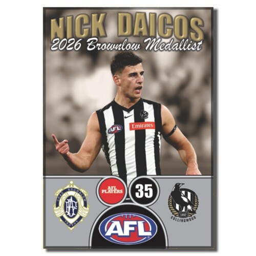 Collingwood Magpies Nick Daicos 2026 Brownlow Medallist Magnet