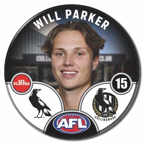 Collingwood Magpies 2025 Player Pin Badge - PARKER