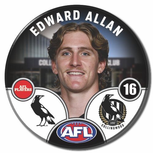 Collingwood Magpies 2025 Player Pin Badge - ALLAN
