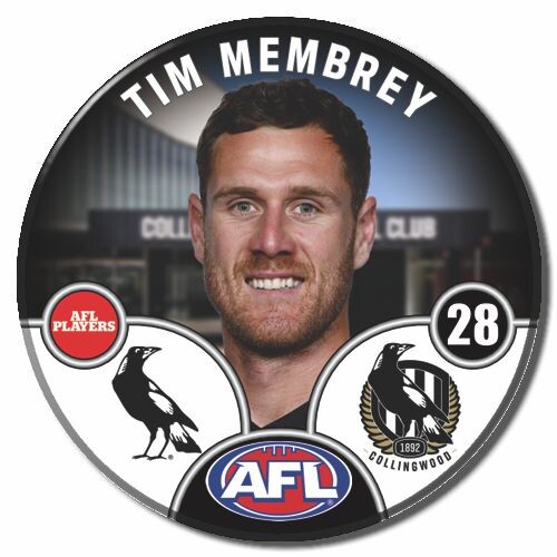 Collingwood Magpies 2025 Player Pin Badge - MEMBREY