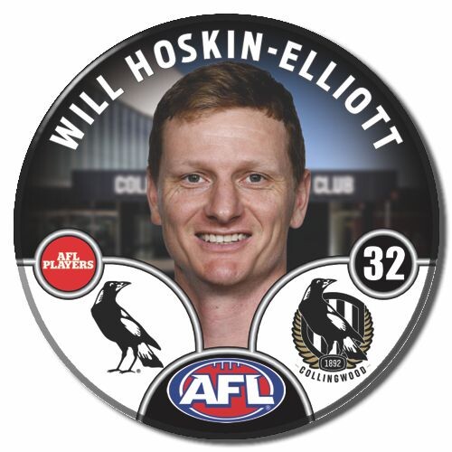 Collingwood Magpies 2025 Player Pin Badge - HOSKIN-ELLIOTT