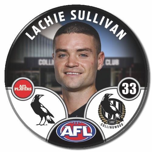 Collingwood Magpies 2025 Player Pin Badge - SULLIVAN