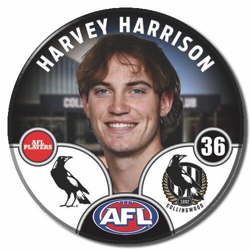 Collingwood Magpies 2025 Player Pin Badge - HARRISON