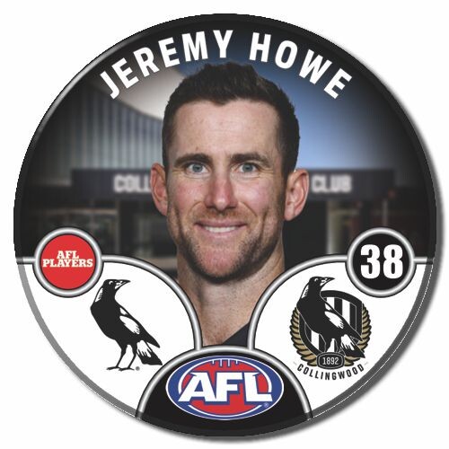 Collingwood Magpies 2025 Player Pin Badge - HOWE
