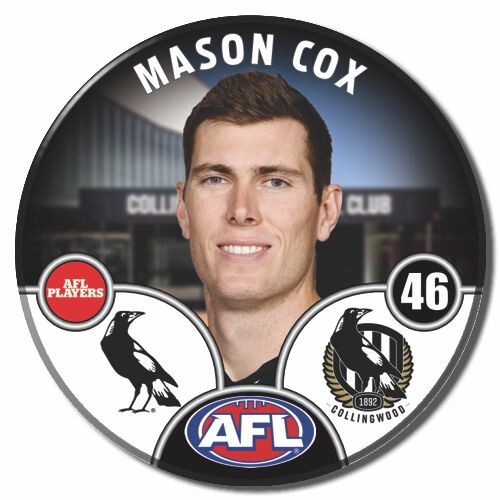 Collingwood Magpies 2025 Player Pin Badge - COX
