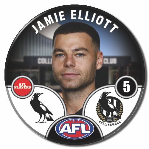 Collingwood Magpies 2025 Player Pin Badge - ELLIOTT