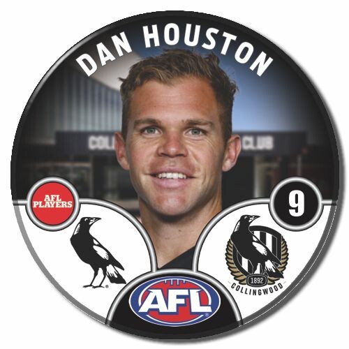 Collingwood Magpies 2025 Player Pin Badge - HOUSTON