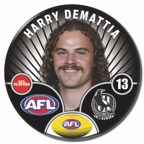 Collingwood Magpies 2026 Player Pin Badge - DEMATTIA