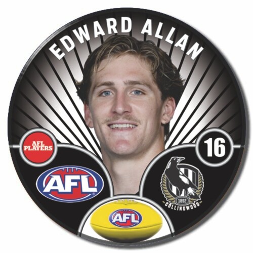 Collingwood Magpies 2026 Player Pin Badge - ALLAN
