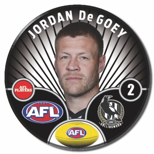 Collingwood Magpies 2026 Player Pin Badge - De GOEY
