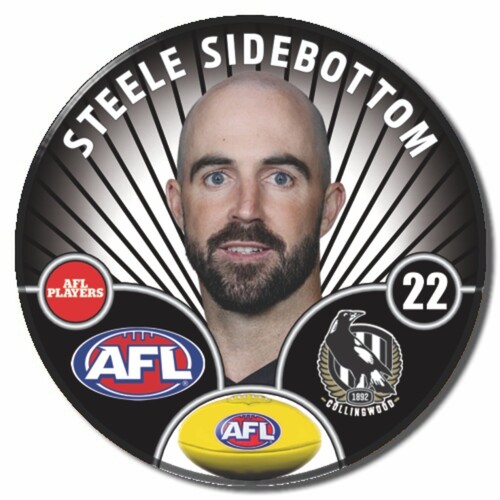 Collingwood Magpies 2026 Player Pin Badge - SIDEBOTTOM