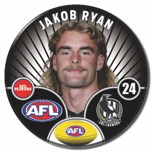 Collingwood Magpies 2026 Player Pin Badge - RYAN